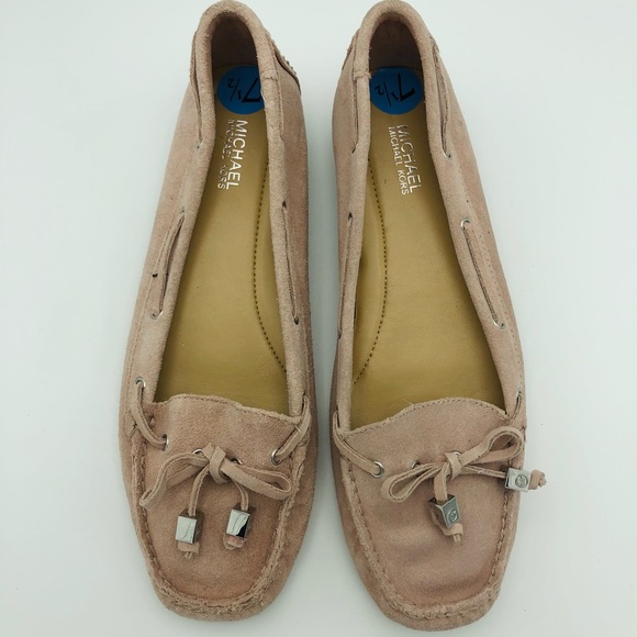 Michael Kors Tan Suede Flats Shoes Sz 7.5 - Picture 2 of 5